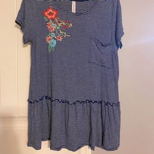 Short sleeve peplum top